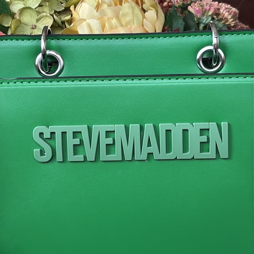 Brand New Steve Madden Convertible Crossbody Purse Structured Square Handbag - Picture 3 of 14